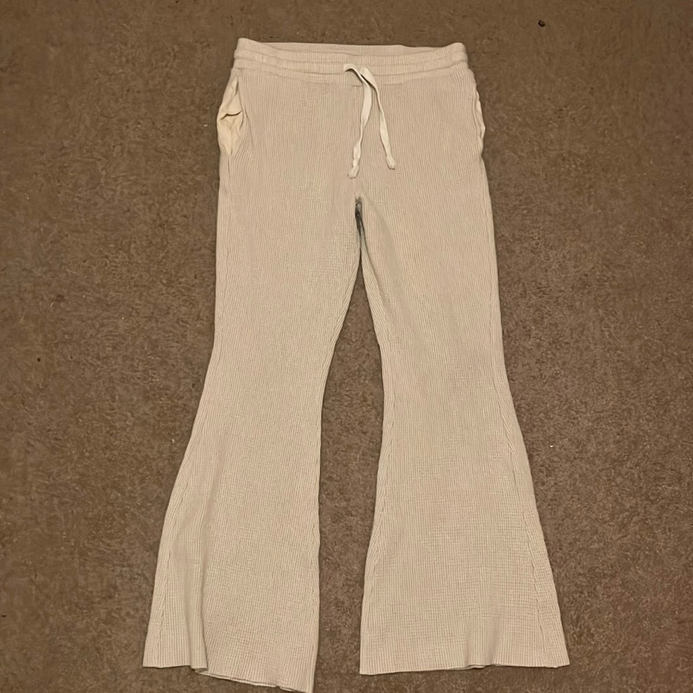 American Eagle Waffle Flared Pants